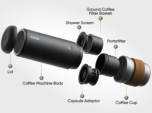Fanttik Caffeine 11 Portable Coffee Machine [PRE ORDER]