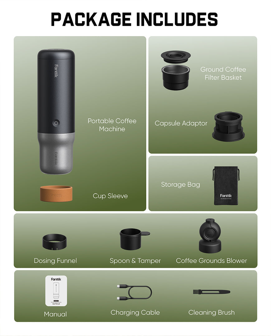 Fanttik Caffeine 11 Portable Coffee Machine [PRE ORDER]