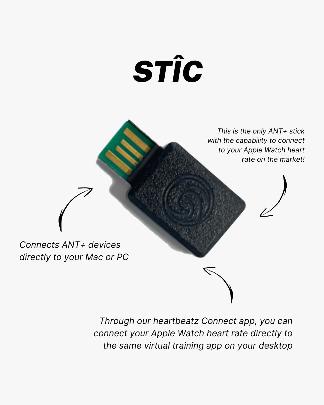 NPE STÎC (ANT+ and Apple Watch heart rate USB stick)